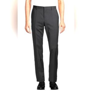 BOSS Men's Genesis 4 Virgin Wool Dress Pants - Dark Grey - Size 38 R